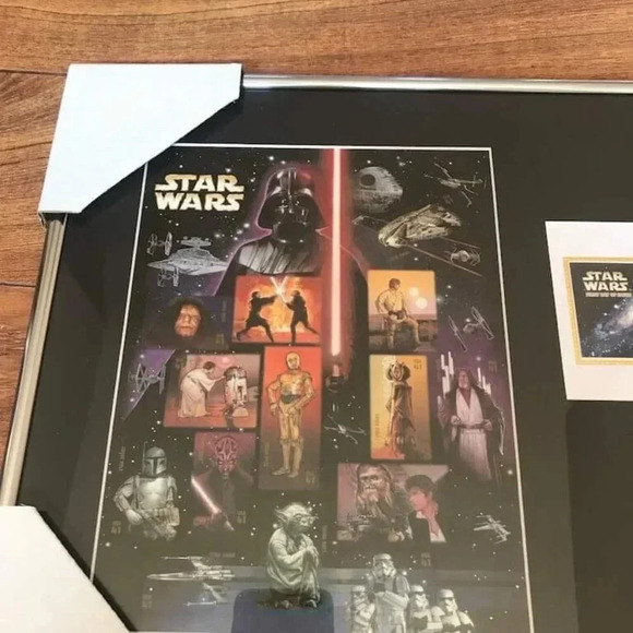 Custom Framed 2007 USPS Star Wars 1st Day of Issue Stamp Sheet 67/200 - Picture 4 of 4